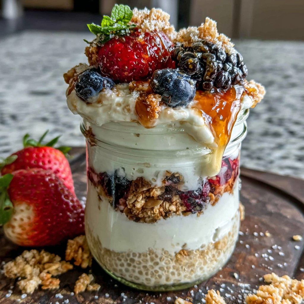Quinoa Yogurt Breakfast Jar