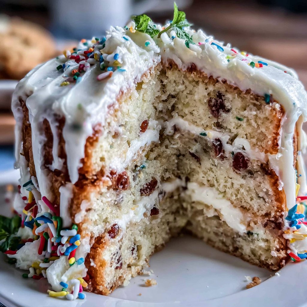 Charming Graduation Sprinkle Cake