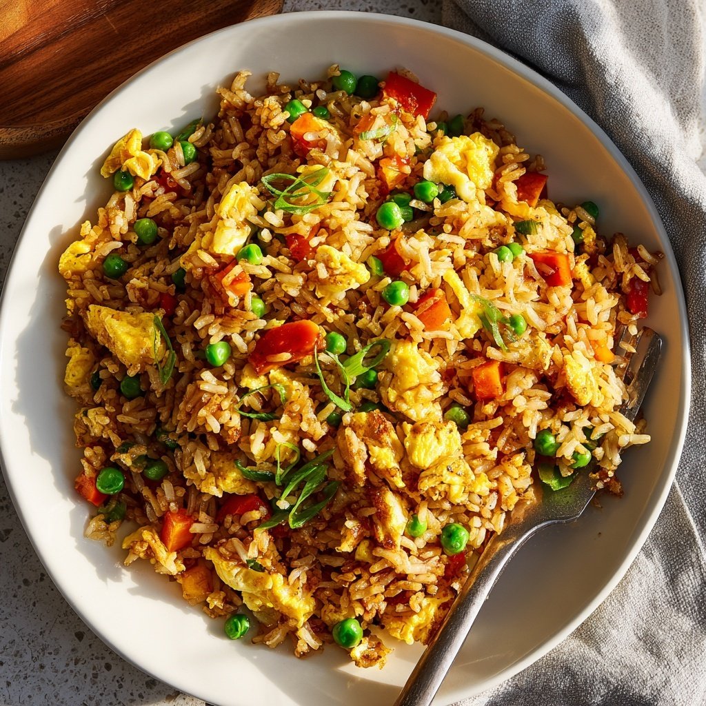 Quick 10 Minute Egg Fried Rice