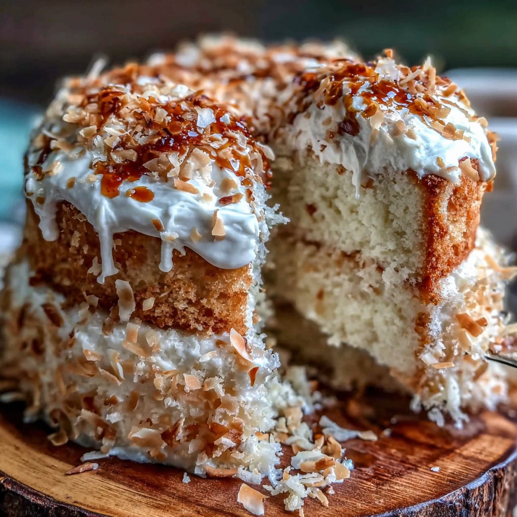 Coconut Chiffon Spring Cake