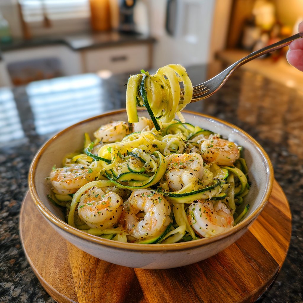 Shrimp and Zucchini Pasta Salad